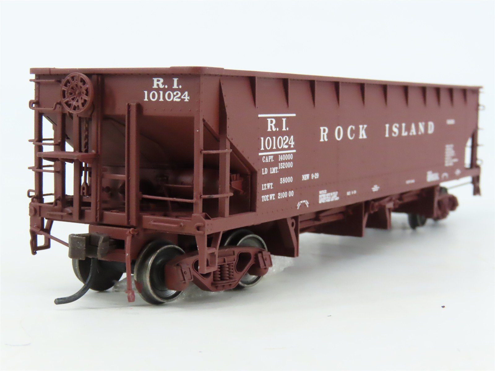 HO Scale Atlas 20002829 RI Rock Island Hopper 101024 RTR