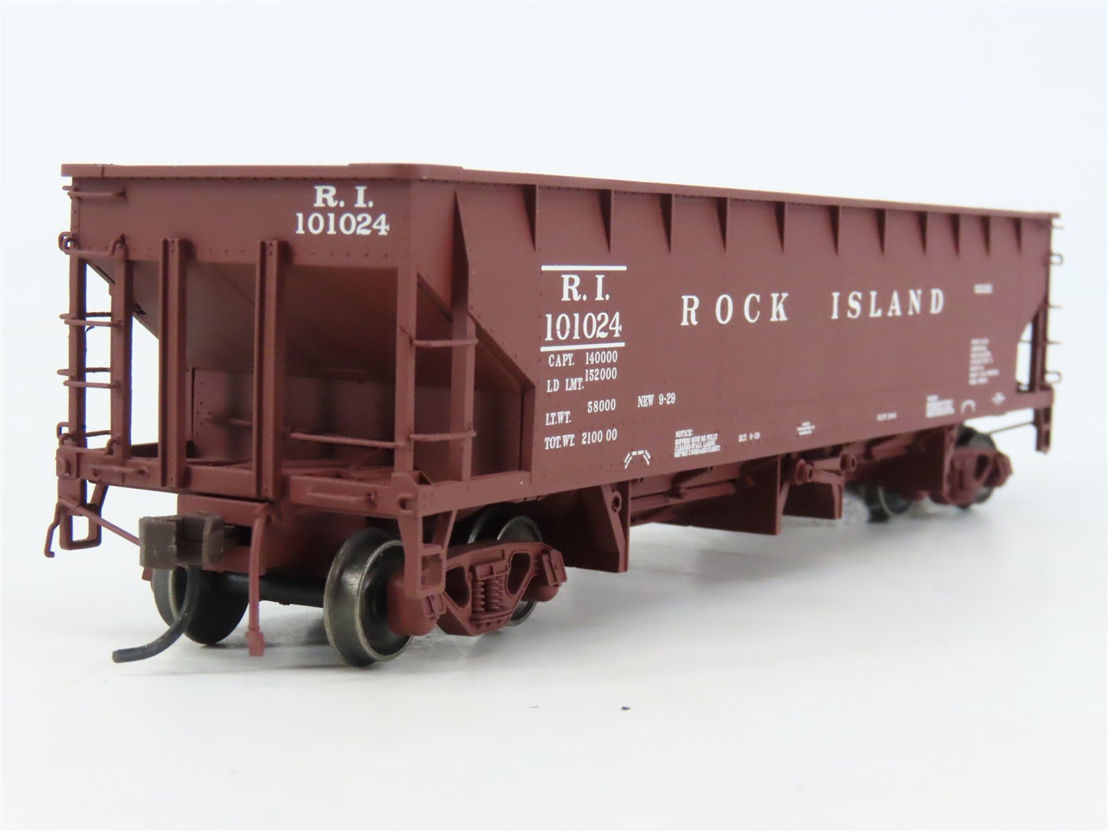 HO Scale Atlas 20002829 RI Rock Island Hopper 101024 RTR