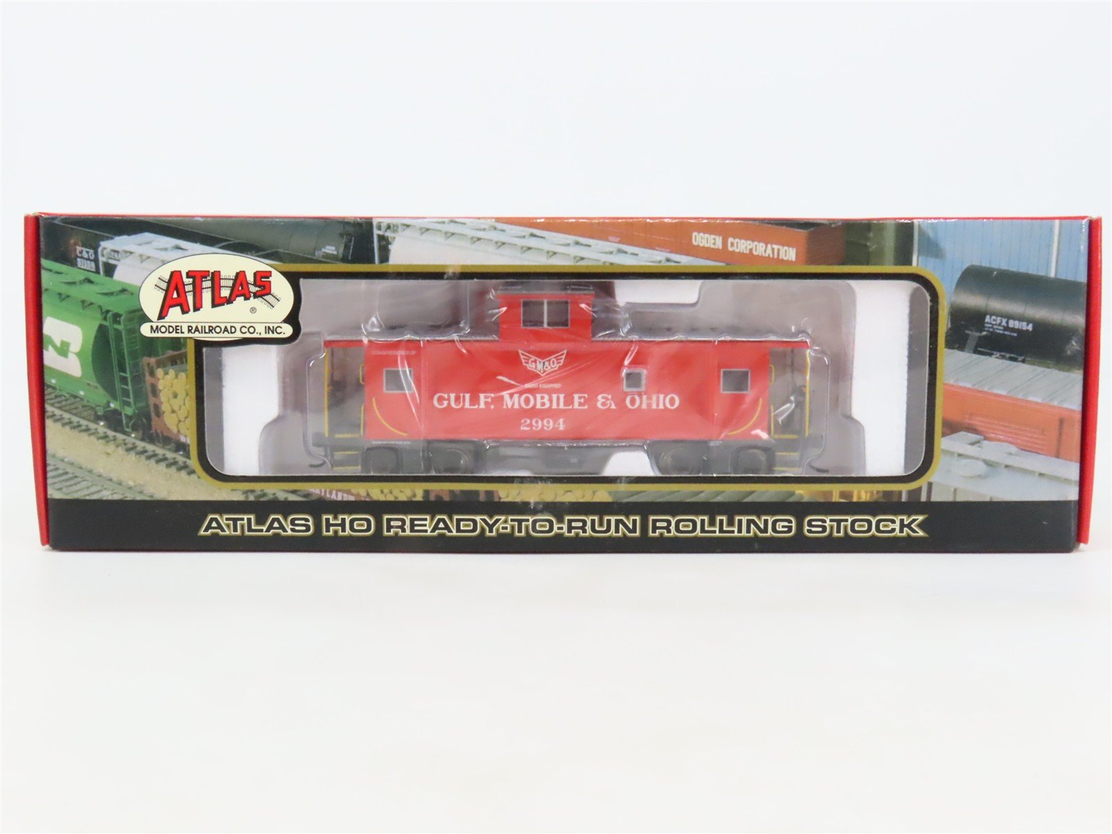 HO Scale Atlas 1307-1 GM&O Gulf, Mobile & Ohio Standard Cupola Caboose 2994 RTR