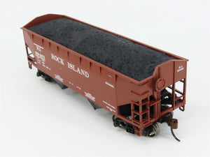 HO Scale Athearn 72684 RI Rock Island 34' 2-Bay Hopper 89461 RTR