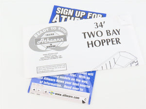 HO Scale Athearn 72684 RI Rock Island 34' 2-Bay Hopper 89461 RTR