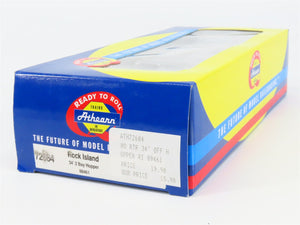 HO Scale Athearn 72684 RI Rock Island 34' 2-Bay Hopper 89461 RTR