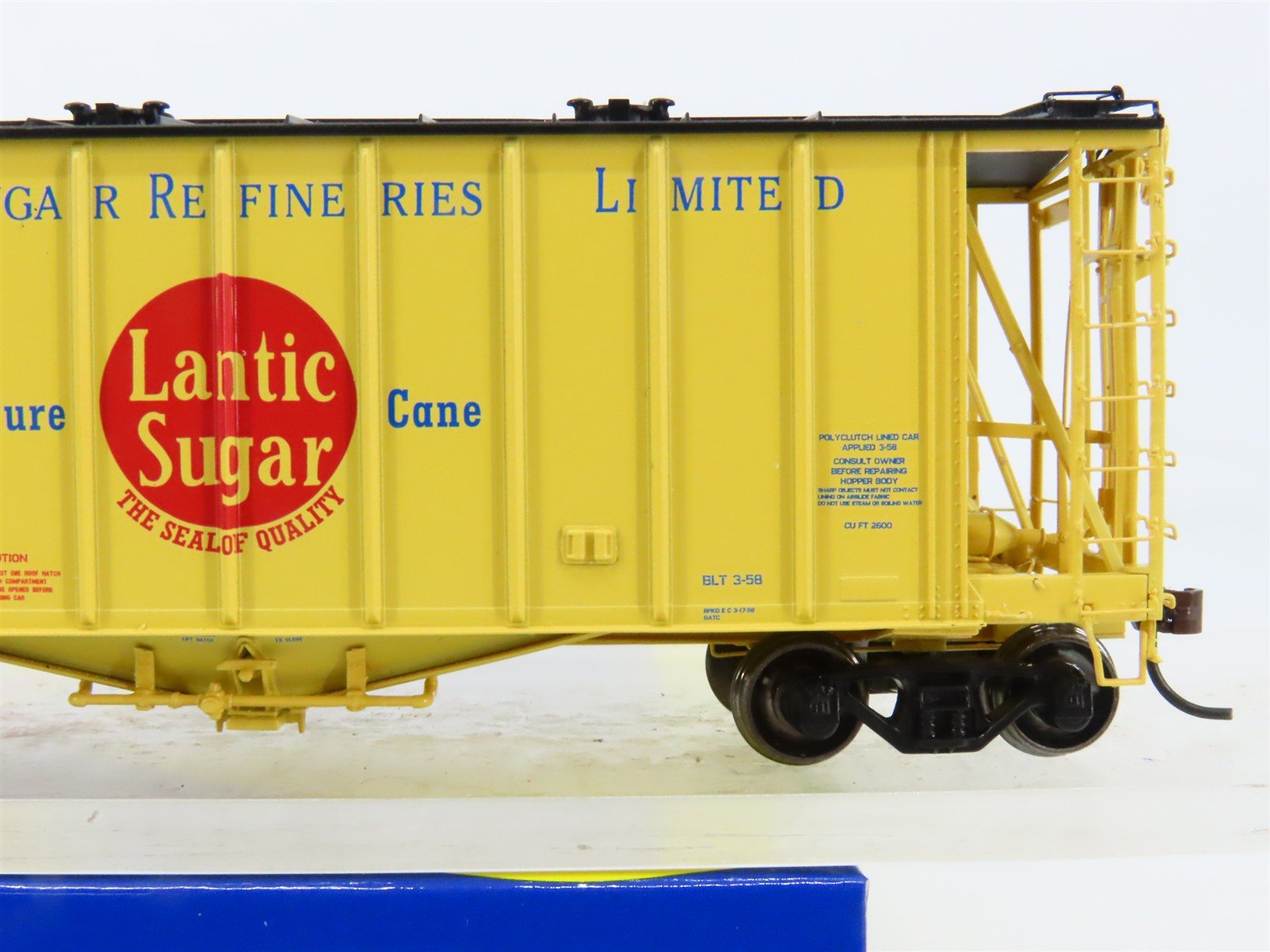 HO Scale Athearn 87587 GACX Atlantic Sugar Company 40' Hopper 43615 RTR