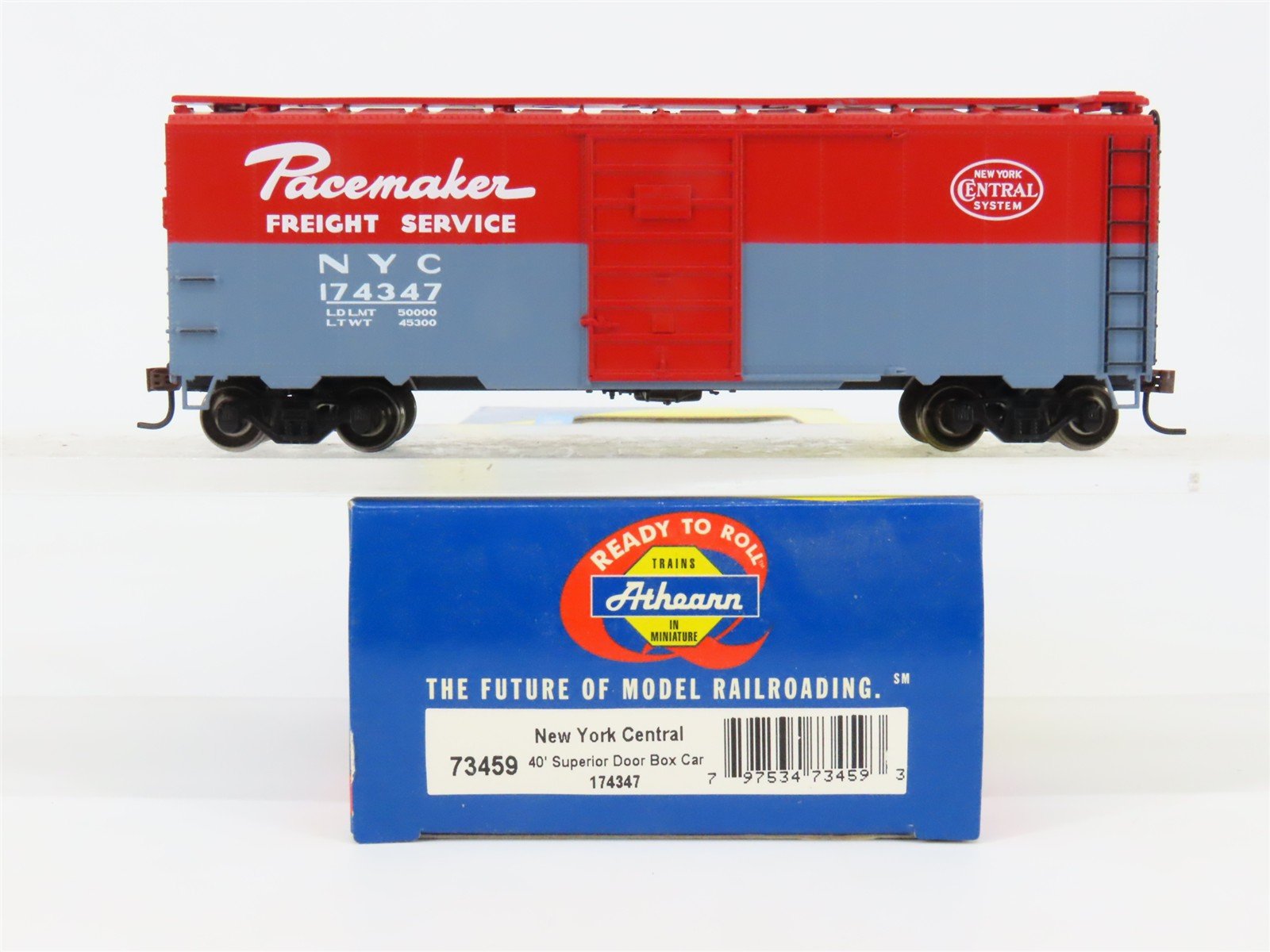 HO Scale Athearn 73459 NYC New York Central 40' 40' Superior Door Box Car RTR