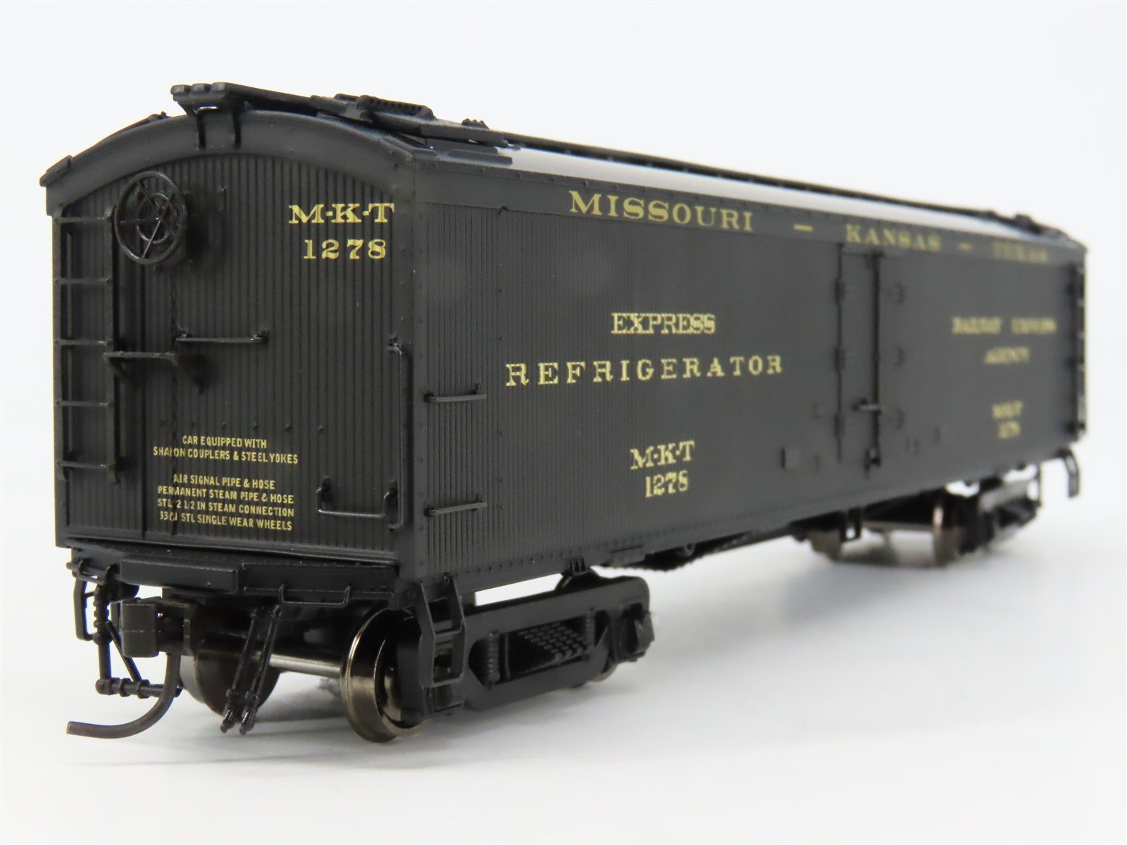 HO Scale Broadway Limited Imports 1832 MKT Missouri-Kansas-Texas Reefer 1278 RTR