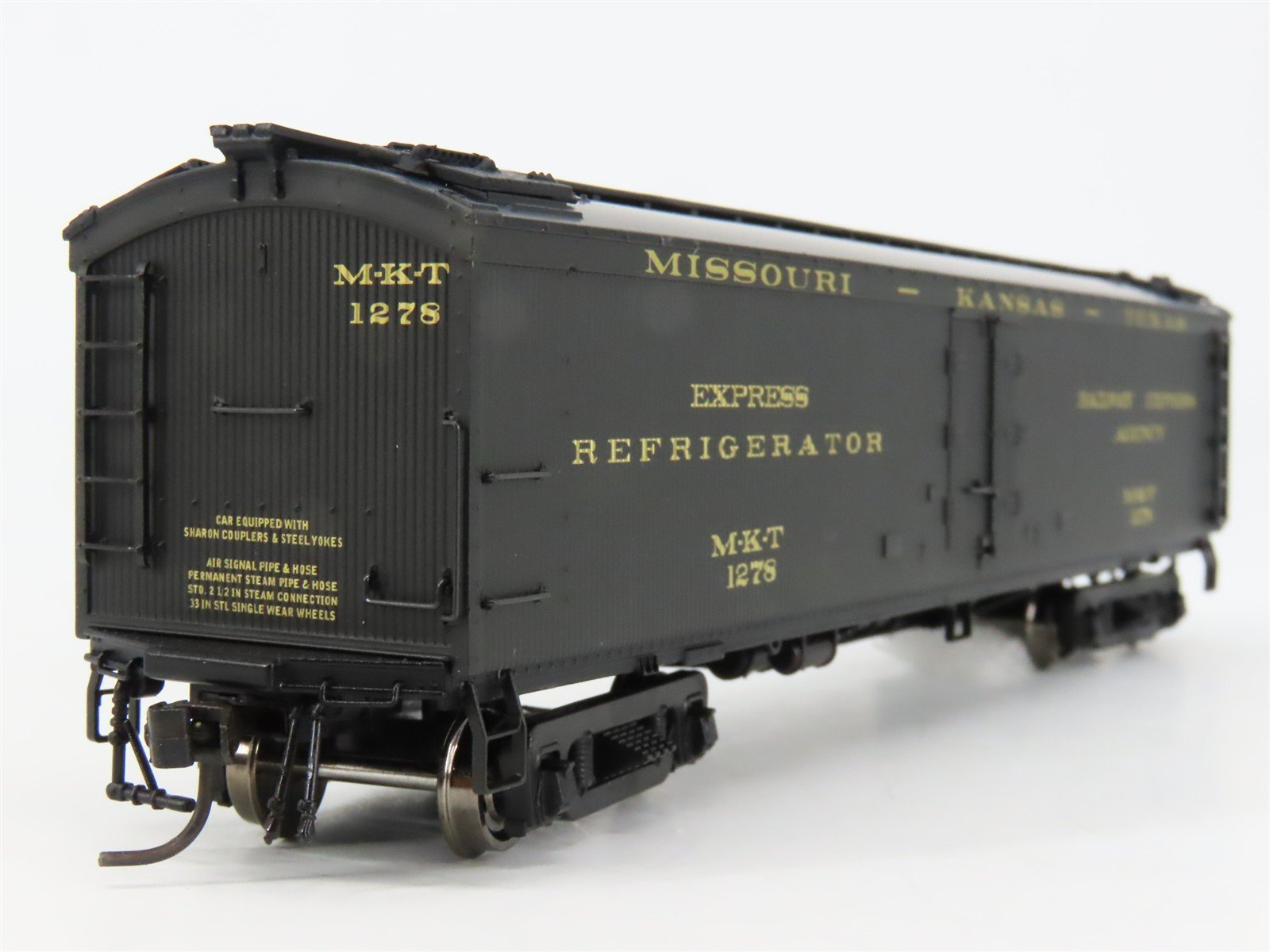 HO Scale Broadway Limited Imports 1832 MKT Missouri-Kansas-Texas Reefer 1278 RTR