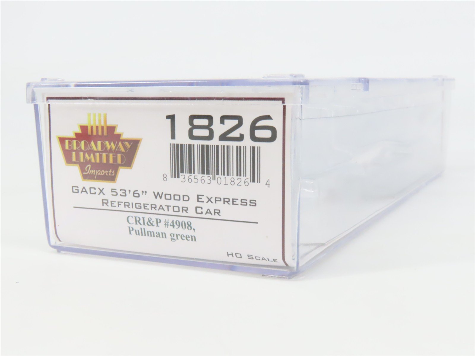 HO Scale Broadway Limited Imports 1826 RI Rock Island Reefer 4908 RTR