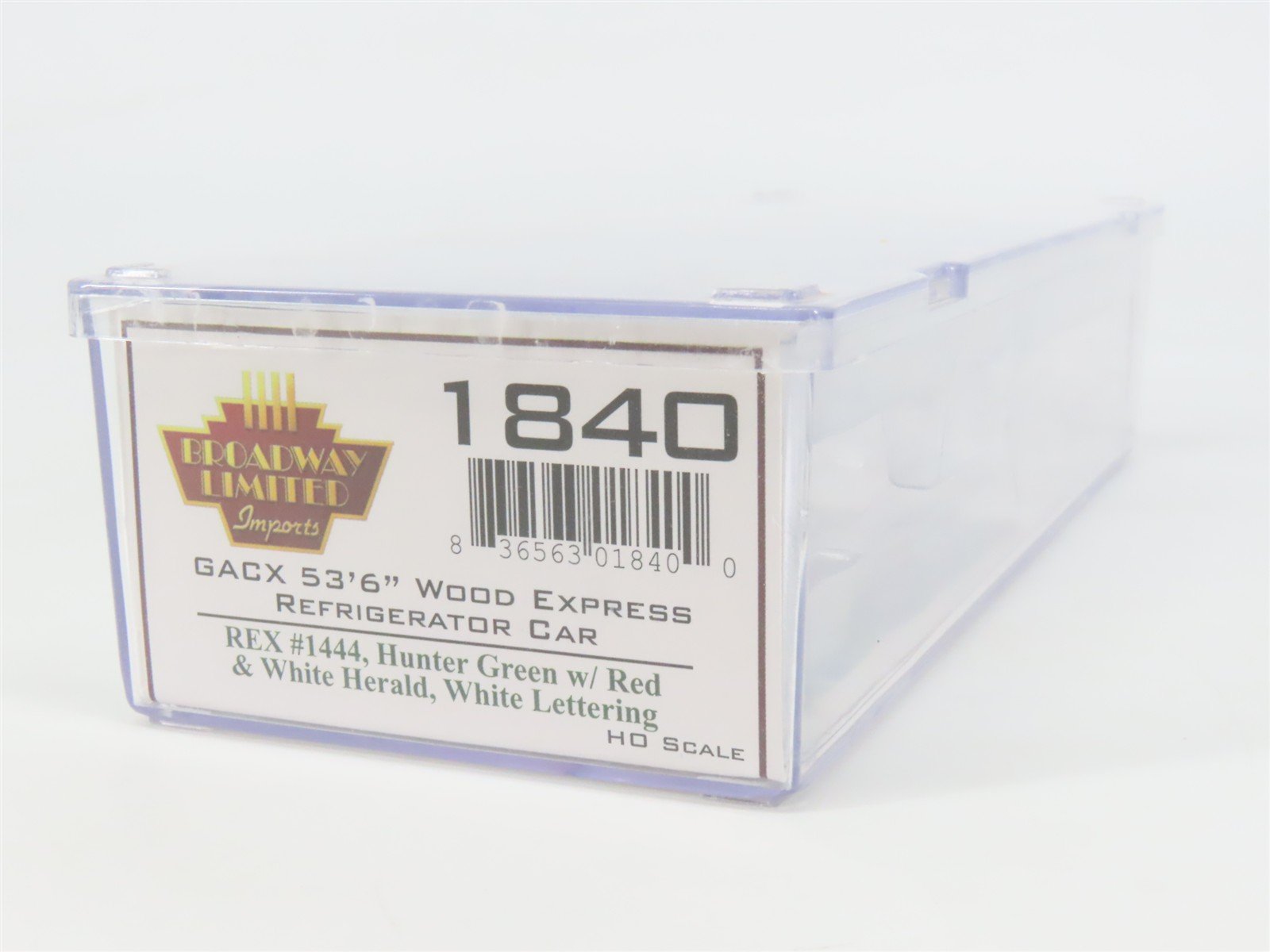 HO Scale Broadway Limited Imports 1840 REX Railway Express Agency Reefer RTR