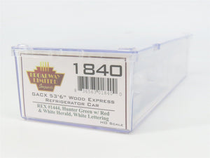 HO Scale Broadway Limited Imports 1840 REX Railway Express Agency Reefer RTR