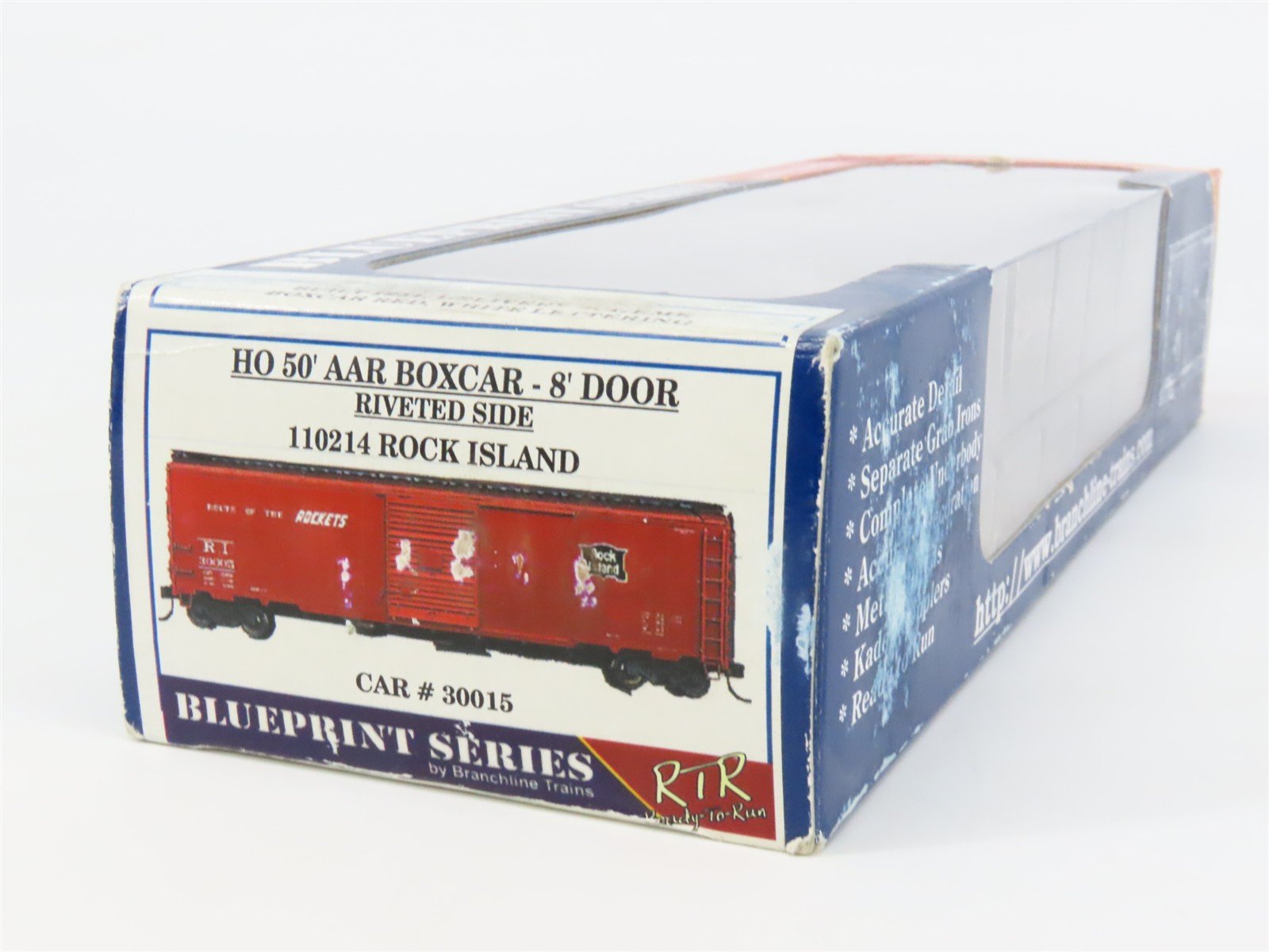 HO Scale Branchline Trains 110214 RI Rock Island 50' Box Car 30015 RTR