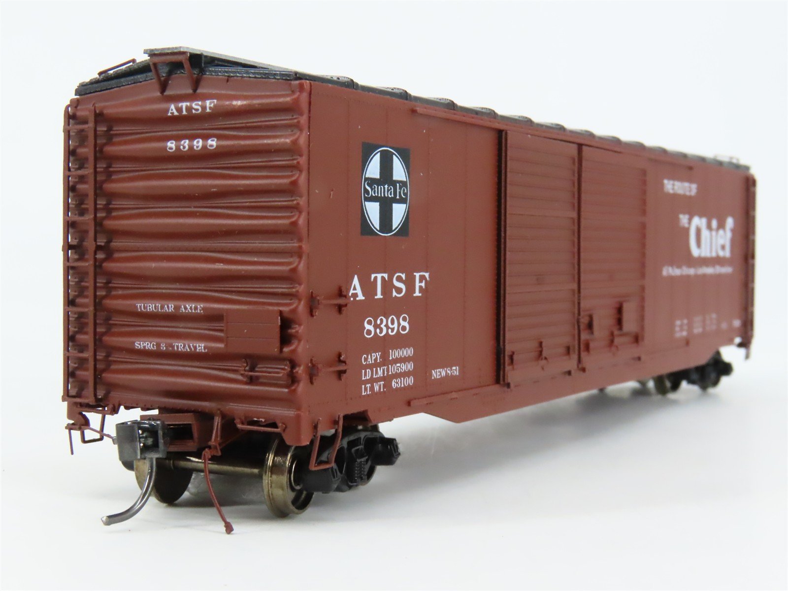 HO Scale Branchline Trains 111194 ATSF Santa Fe 50' AAR Double Door Box Car RTR