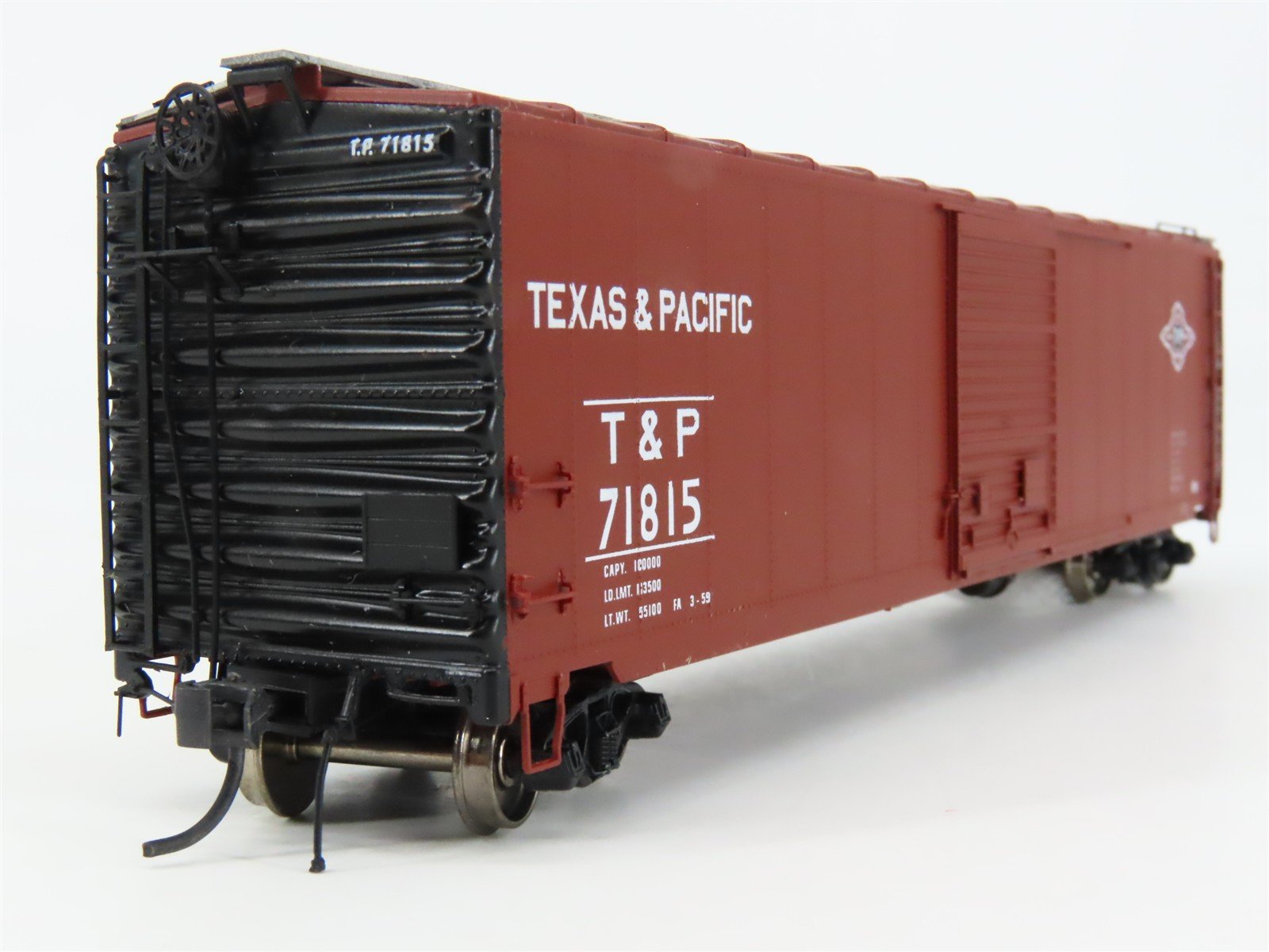 HO Scale Branchline Trains 110062 T&P Texas & Pacific 50' Box Car 71815 RTR
