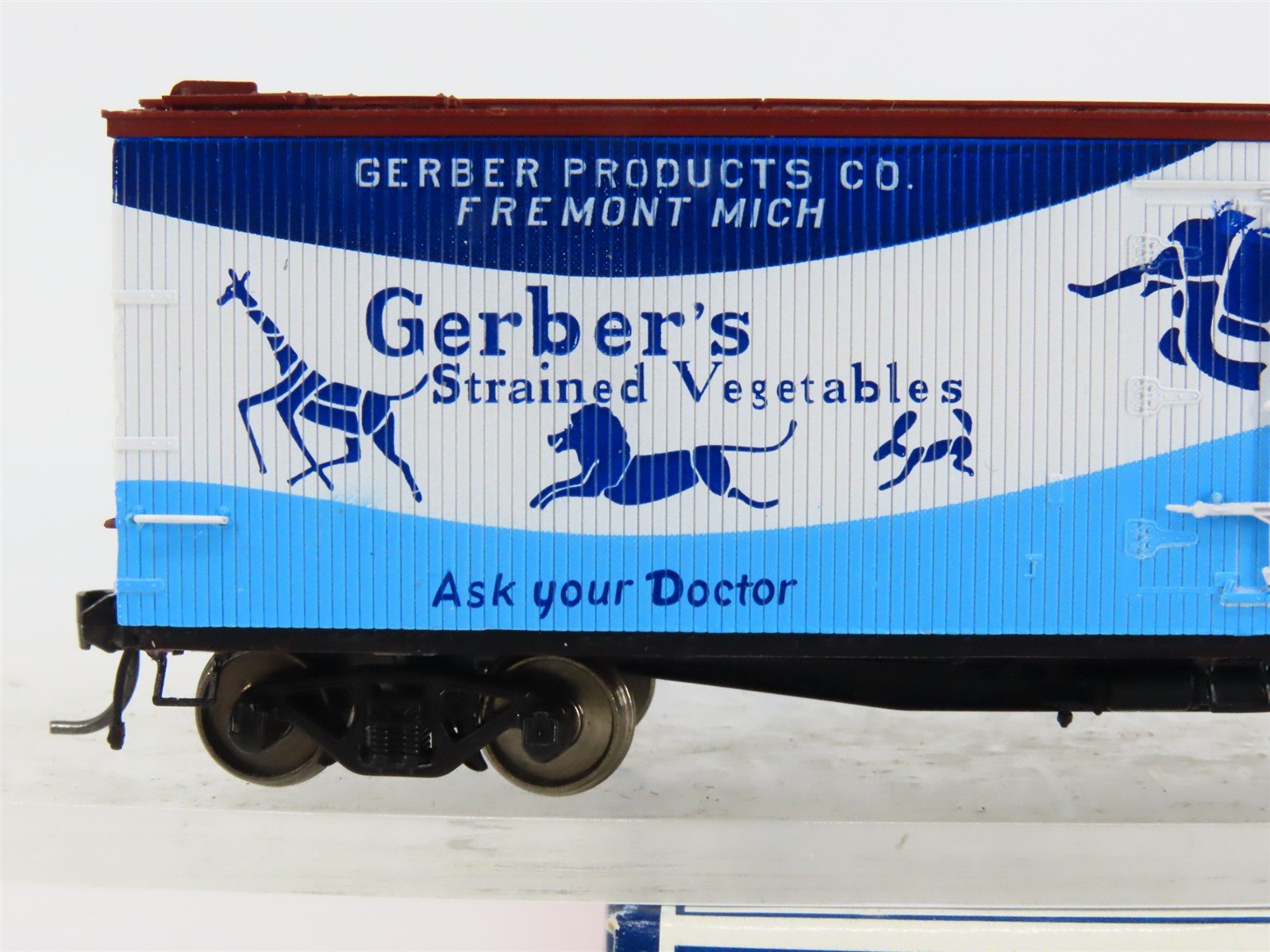 HO Scale Branchline Trains 113321 GSVX Gerber's 40' ACF Wood Reefer 1001 RTR
