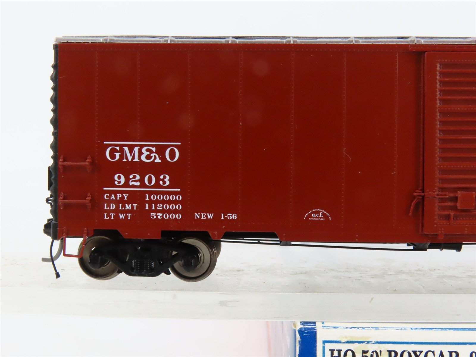 HO Scale Branchline Trains 120033 GM&O Gulf Mobile & Ohio 50' Box Car 9203 RTR