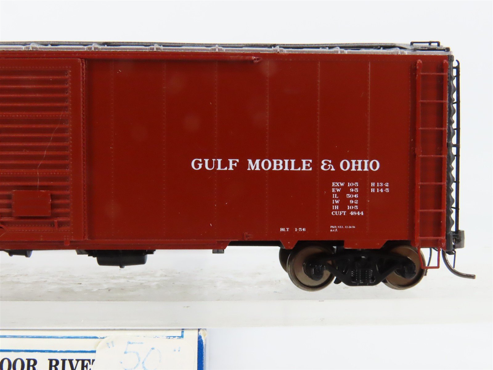 HO Scale Branchline Trains 120033 GM&O Gulf Mobile & Ohio 50' Box Car 9203 RTR