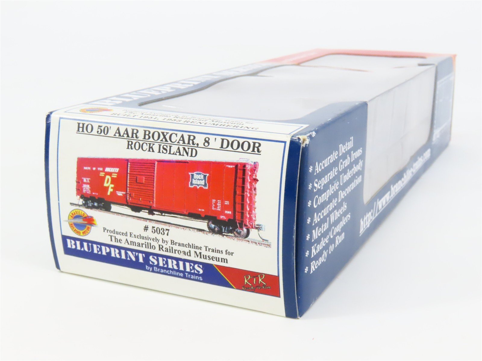 HO Scale Branchline Trains 5037 RI Rock Island 50' Box Car 5037 RTR