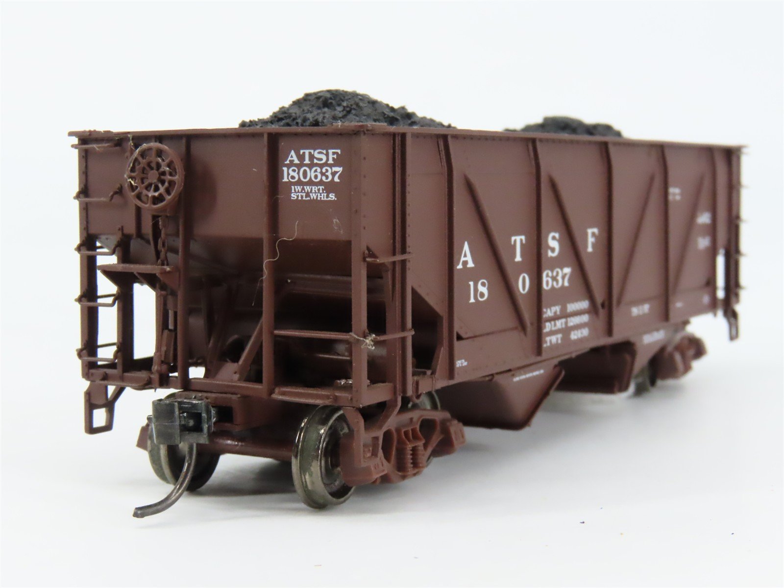 HO Scale PROTO 2000 920-31614 ATSF Santa Fe 2-Bay War Emergency Hopper RTR