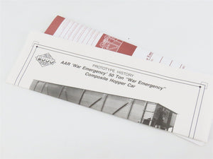 HO Scale PROTO 2000 920-31614 ATSF Santa Fe 2-Bay War Emergency Hopper RTR