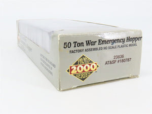 HO Scale PROTO 2000 23836 ATSF Santa Fe 50 Ton War Emergency Hopper 180787 RTR