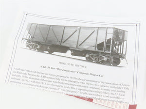HO Scale PROTO 2000 23819 ATSF Santa Fe 2-Bay War Emergency Hopper 180766 RTR