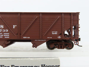 HO Scale PROTO 2000 23818 ATSF Santa Fe 2-Bay War Emergency Hopper 180739 RTR