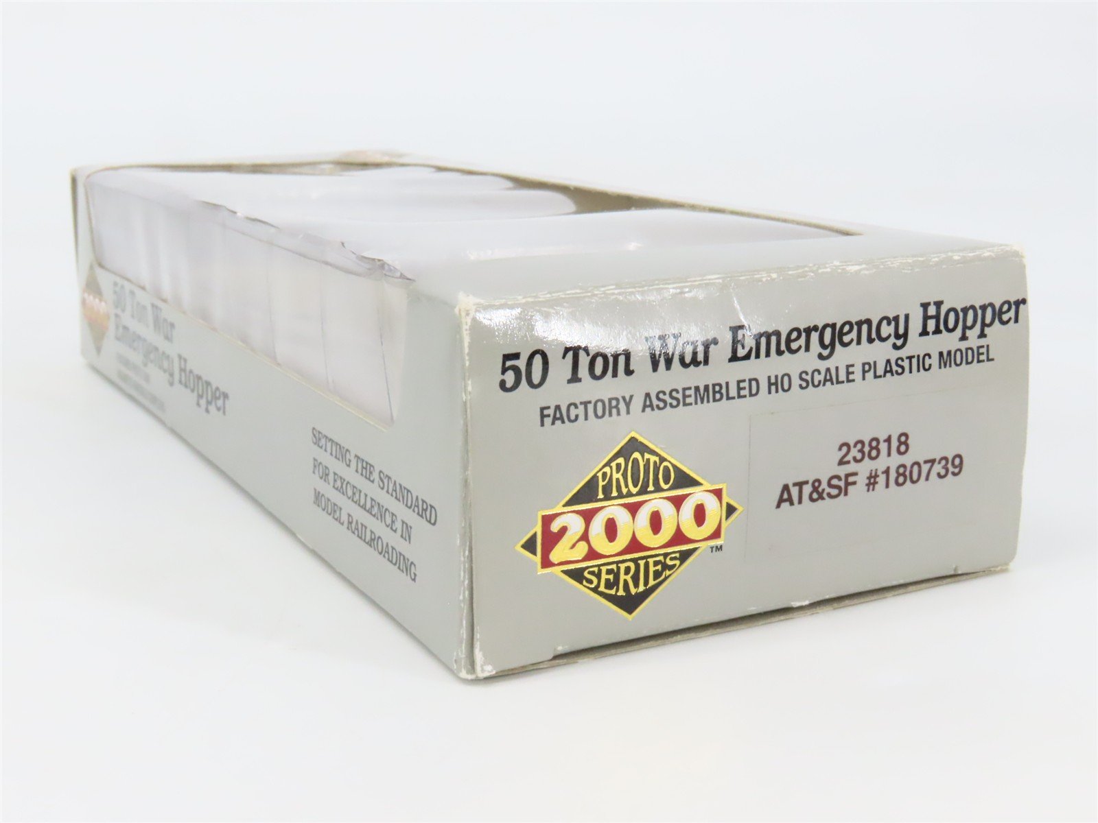 HO Scale PROTO 2000 23818 ATSF Santa Fe 2-Bay War Emergency Hopper 180739 RTR