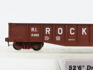 HO Scale PROTO 2000 21466 RI Rock Island Drop End Mill Gondola 2489 RTR