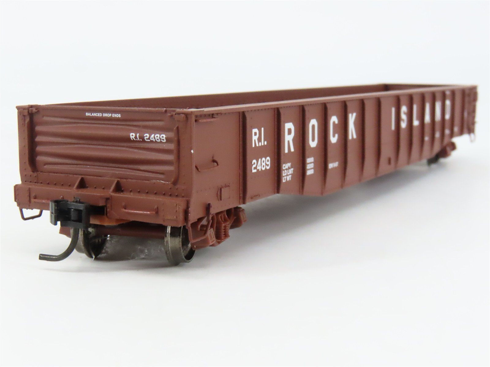 HO Scale PROTO 2000 21466 RI Rock Island Drop End Mill Gondola 2489 RTR