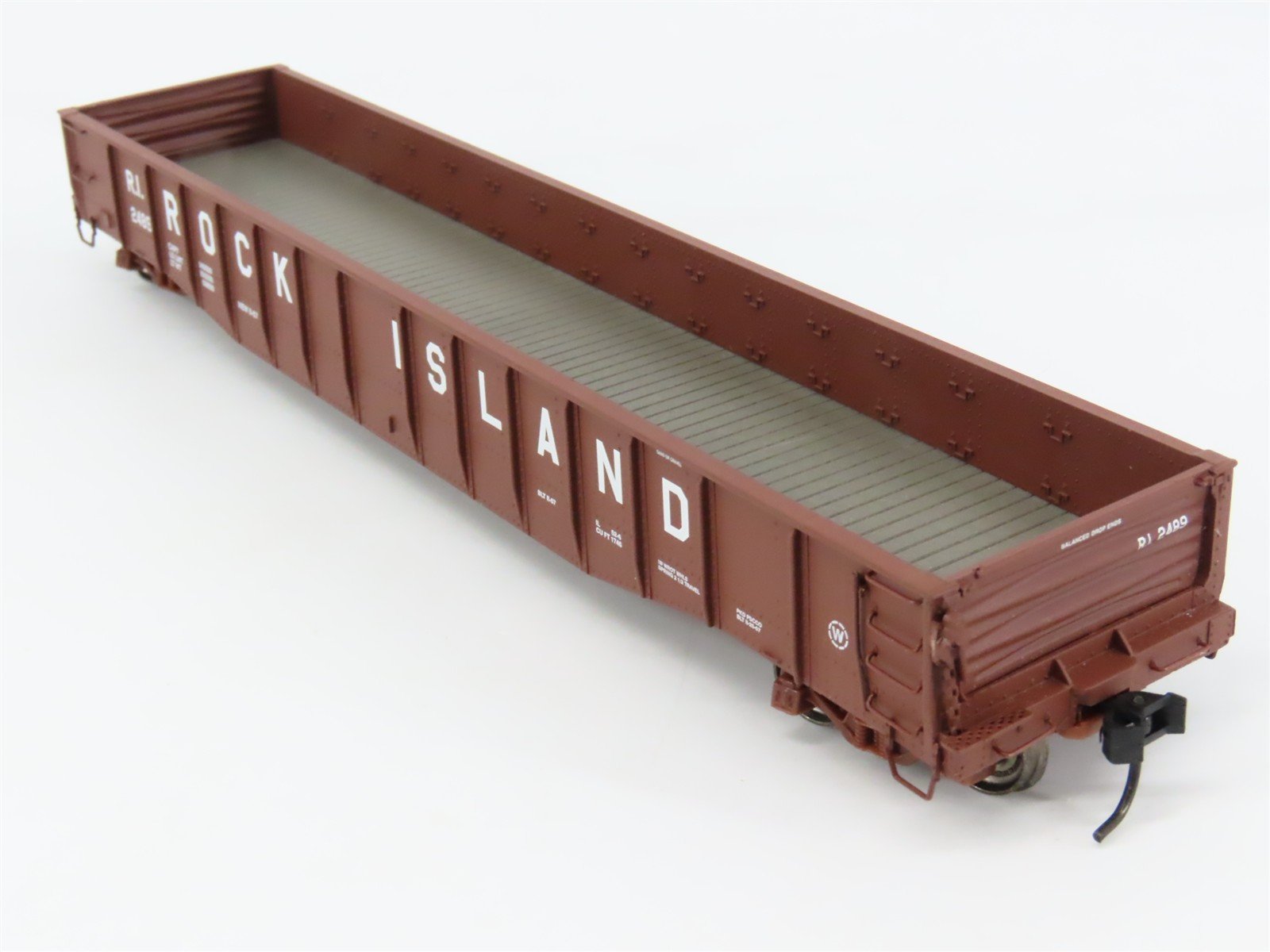 HO Scale PROTO 2000 21466 RI Rock Island Drop End Mill Gondola 2489 RTR