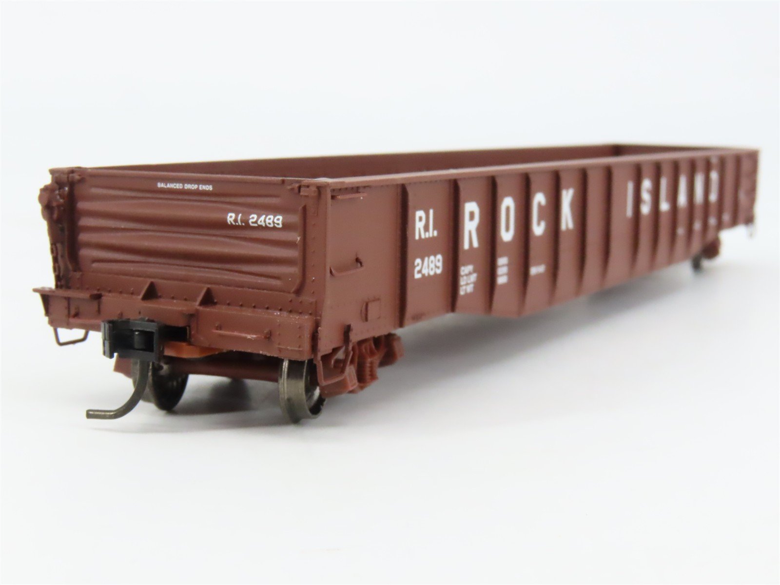 HO Scale PROTO 2000 21466 RI Rock Island Drop End Mill Gondola 2489 RTR