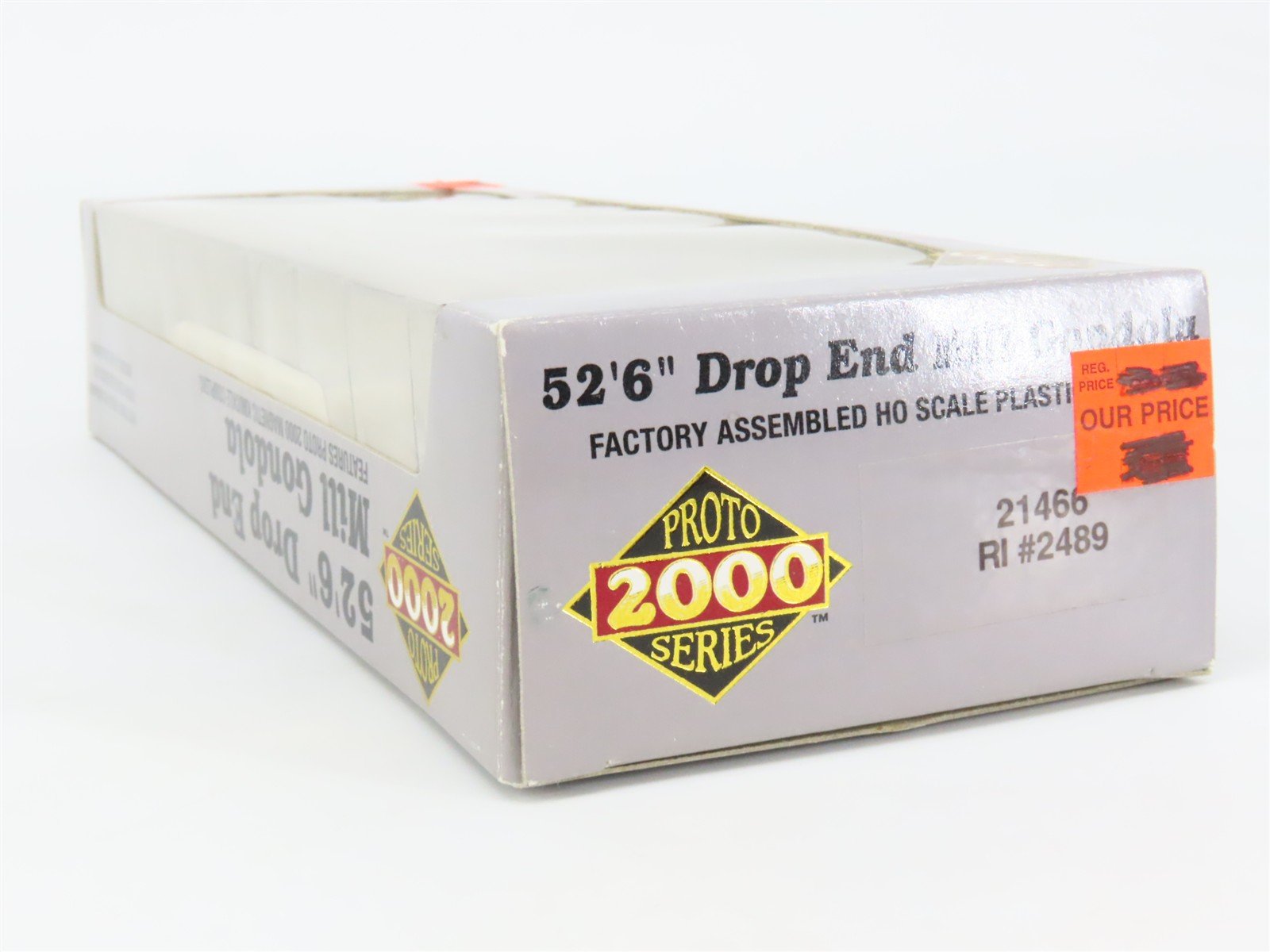 HO Scale PROTO 2000 21466 RI Rock Island Drop End Mill Gondola 2489 RTR