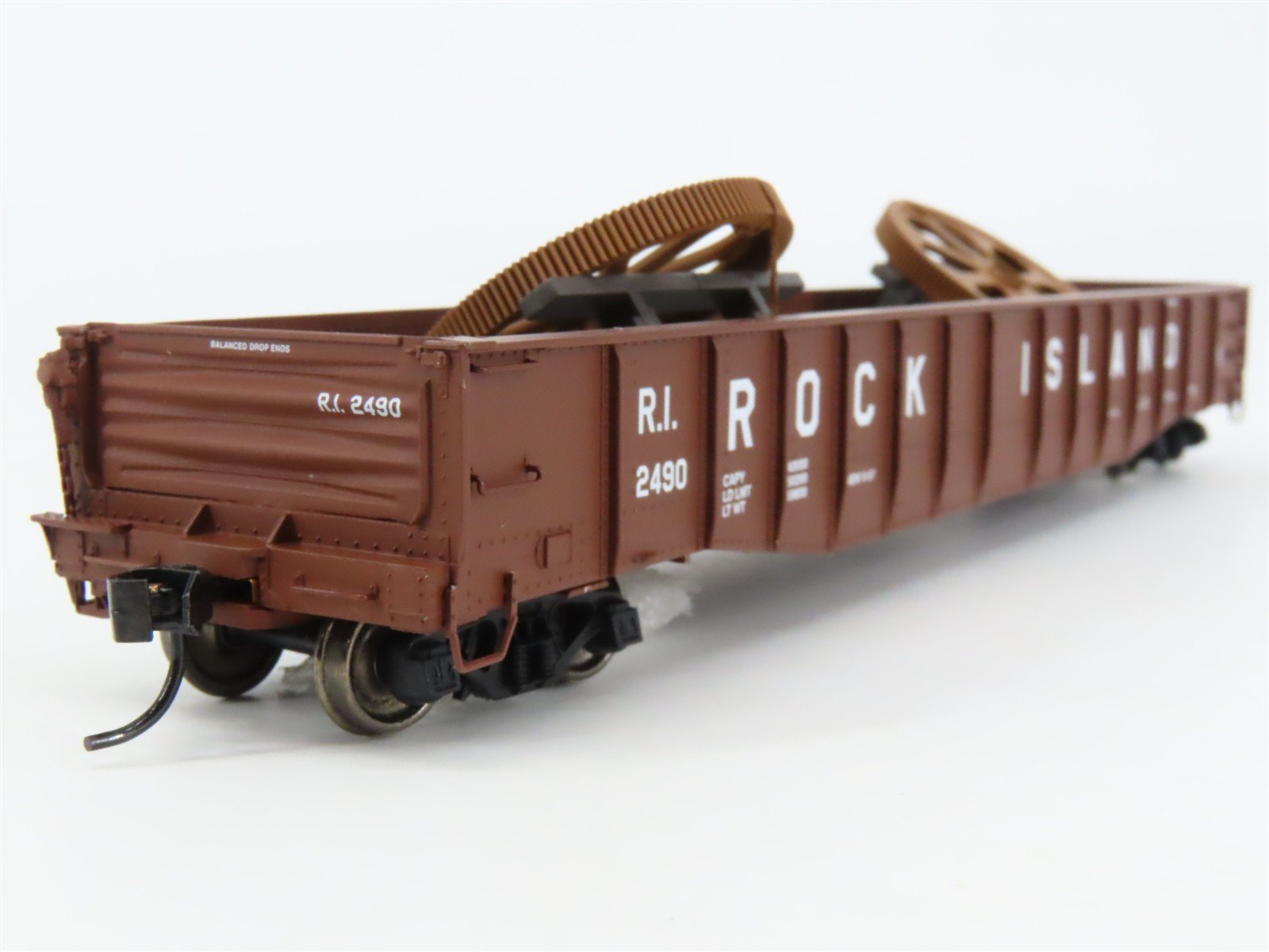 HO Scale PROTO 2000 920-54122 RI Rock Island Drop End Mill Gondola 2490 RTR