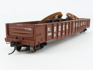 HO Scale PROTO 2000 920-54122 RI Rock Island Drop End Mill Gondola 2490 RTR