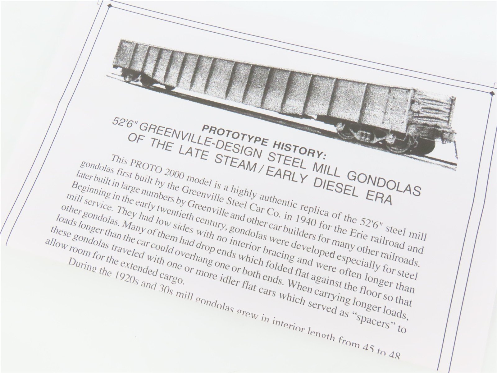 HO Scale PROTO 2000 920-54122 RI Rock Island Drop End Mill Gondola 2490 RTR