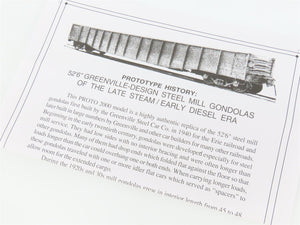 HO Scale PROTO 2000 920-54122 RI Rock Island Drop End Mill Gondola 2490 RTR