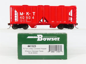 HO Scale Bowser 41323 MKT Missouri-Kansas-Texas 2-Bay Covered Hopper 40904 RTR