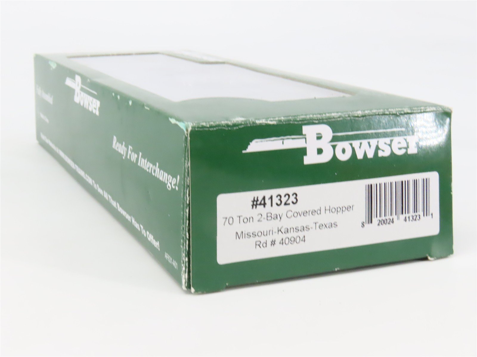 HO Scale Bowser 41323 MKT Missouri-Kansas-Texas 2-Bay Covered Hopper 40904 RTR