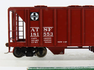HO Scale Bowser 41308 ATSF Santa Fe 2-Bay Covered Hopper 181553 RTR