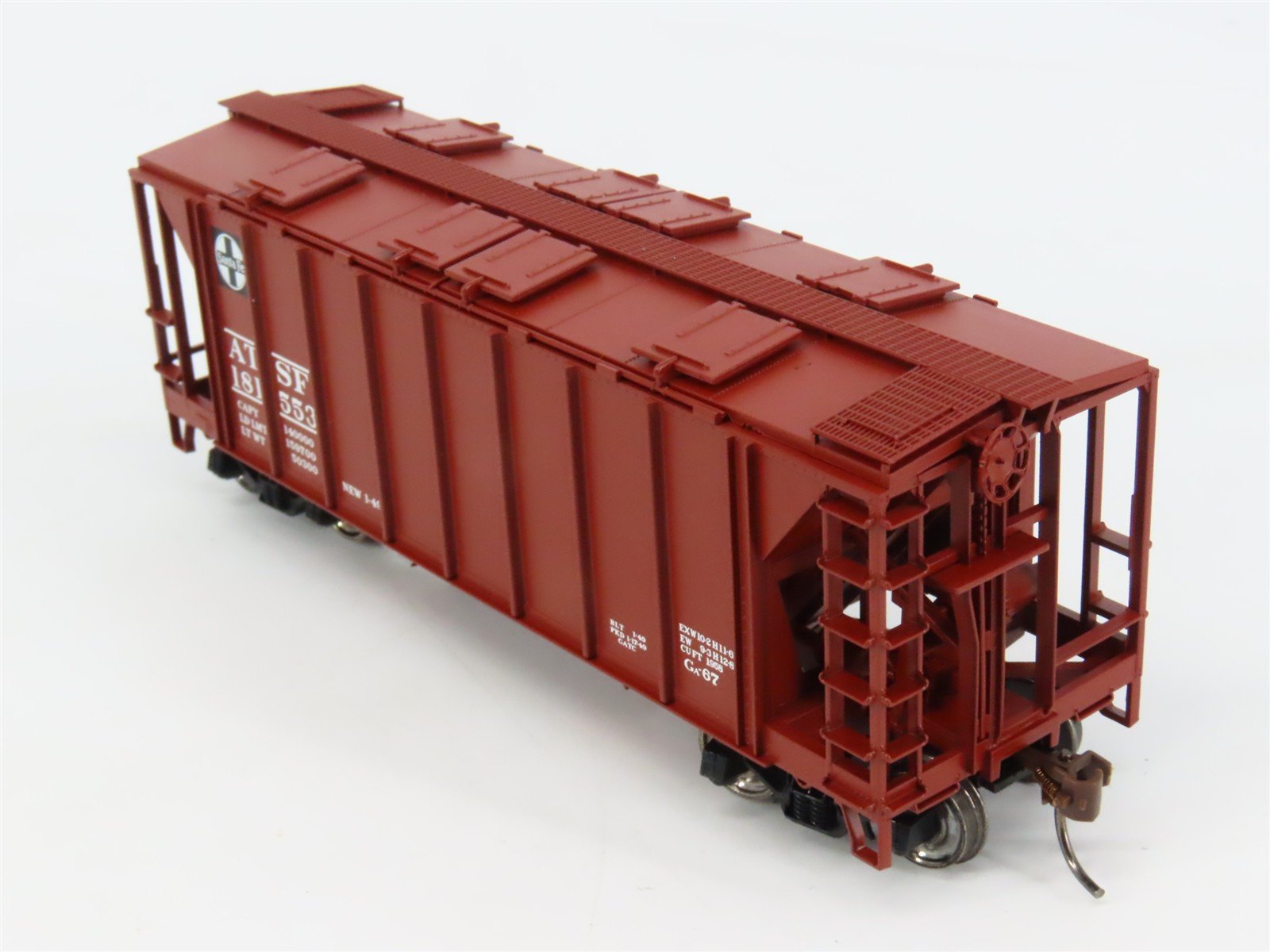 HO Scale Bowser 41308 ATSF Santa Fe 2-Bay Covered Hopper 181553 RTR