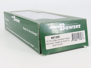 HO Scale Bowser 41308 ATSF Santa Fe 2-Bay Covered Hopper 181553 RTR