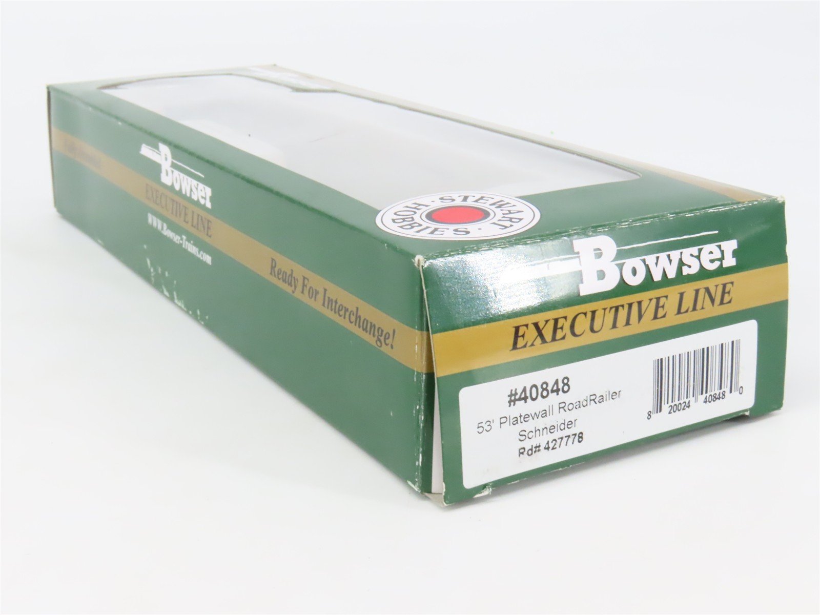 HO Scale Bowser 40848 Schneider National 53' Platewall RoadRailer 427778 RTR