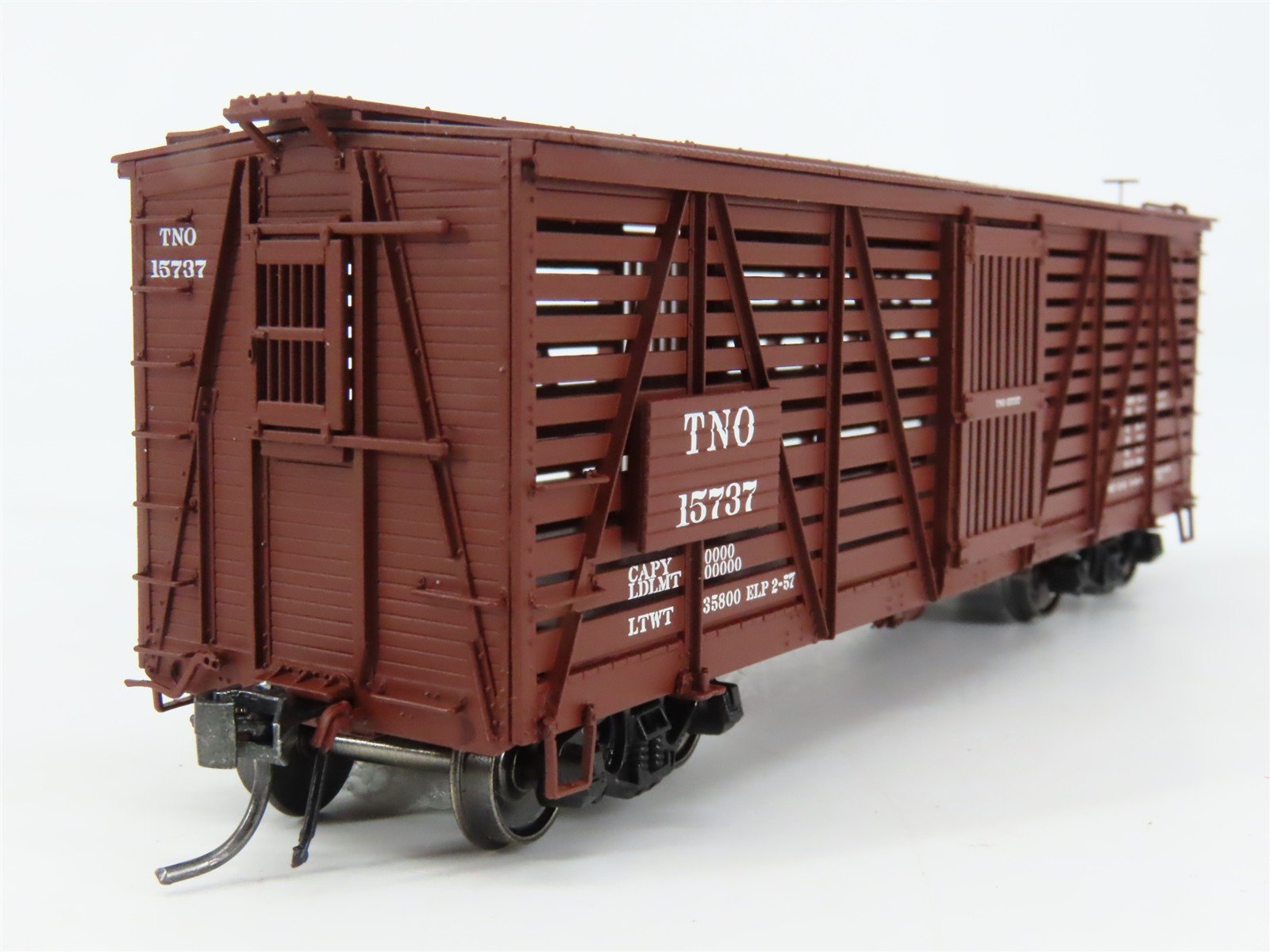 HO Scale Red Caboose RR-39017-06 TNO Texas & New Orleans Stock/Cattle Car RTR
