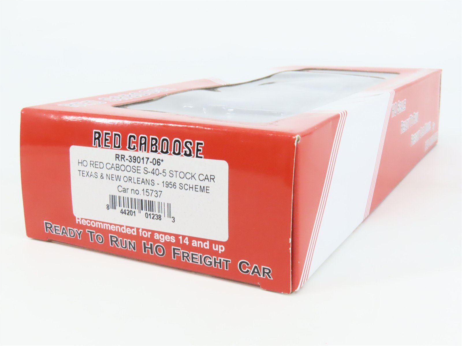 HO Scale Red Caboose RR-39017-06 TNO Texas & New Orleans Stock/Cattle Car RTR