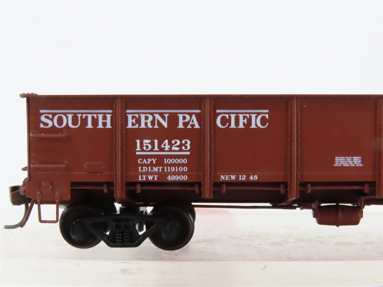 HO Scale Red Caboose RR-35001-7 SP Southern Pacific 41' Gondola 151423 RTR