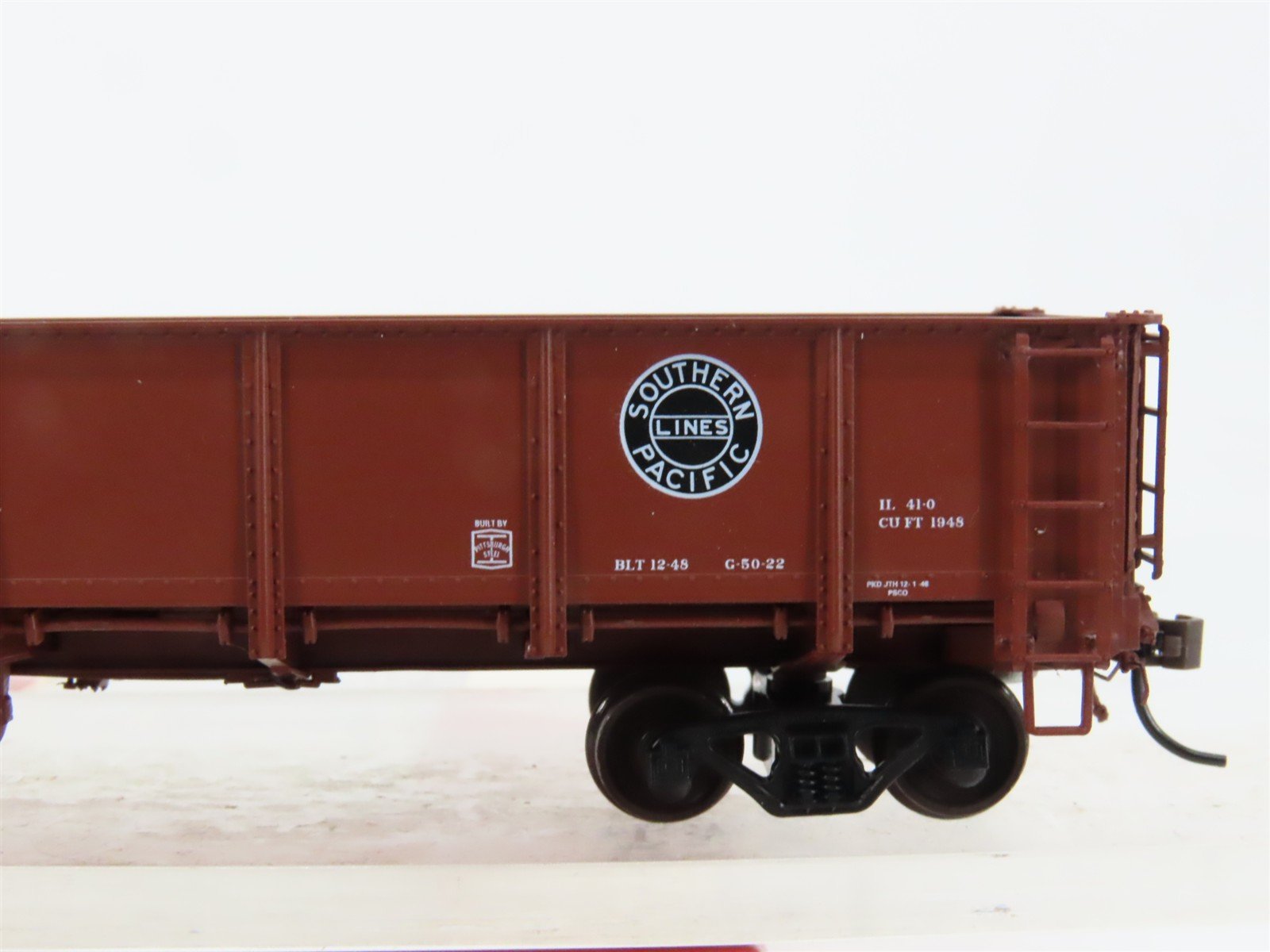 HO Scale Red Caboose RR-35001-7 SP Southern Pacific 41' Gondola 151423 RTR