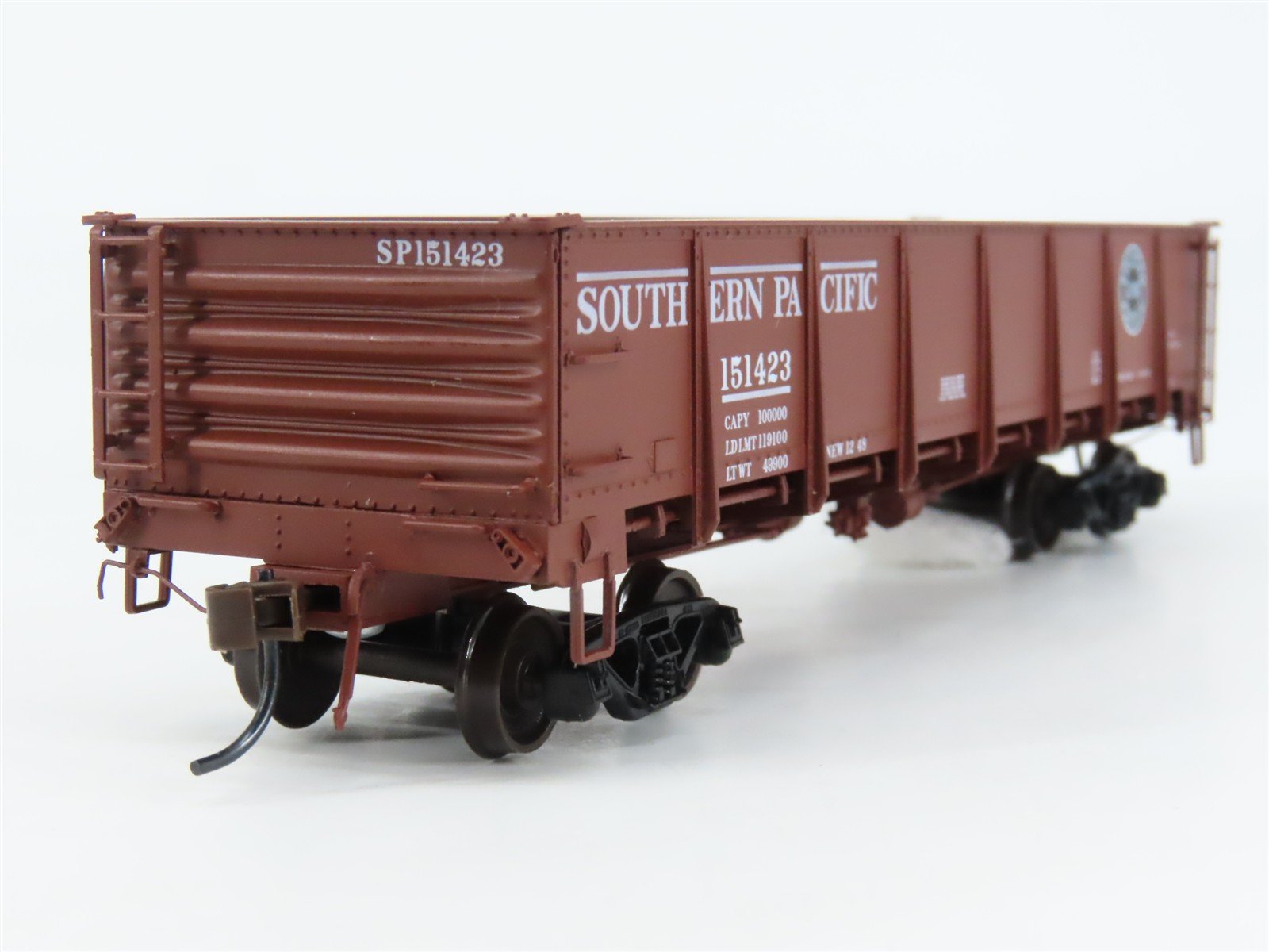 HO Scale Red Caboose RR-35001-7 SP Southern Pacific 41' Gondola 151423 RTR