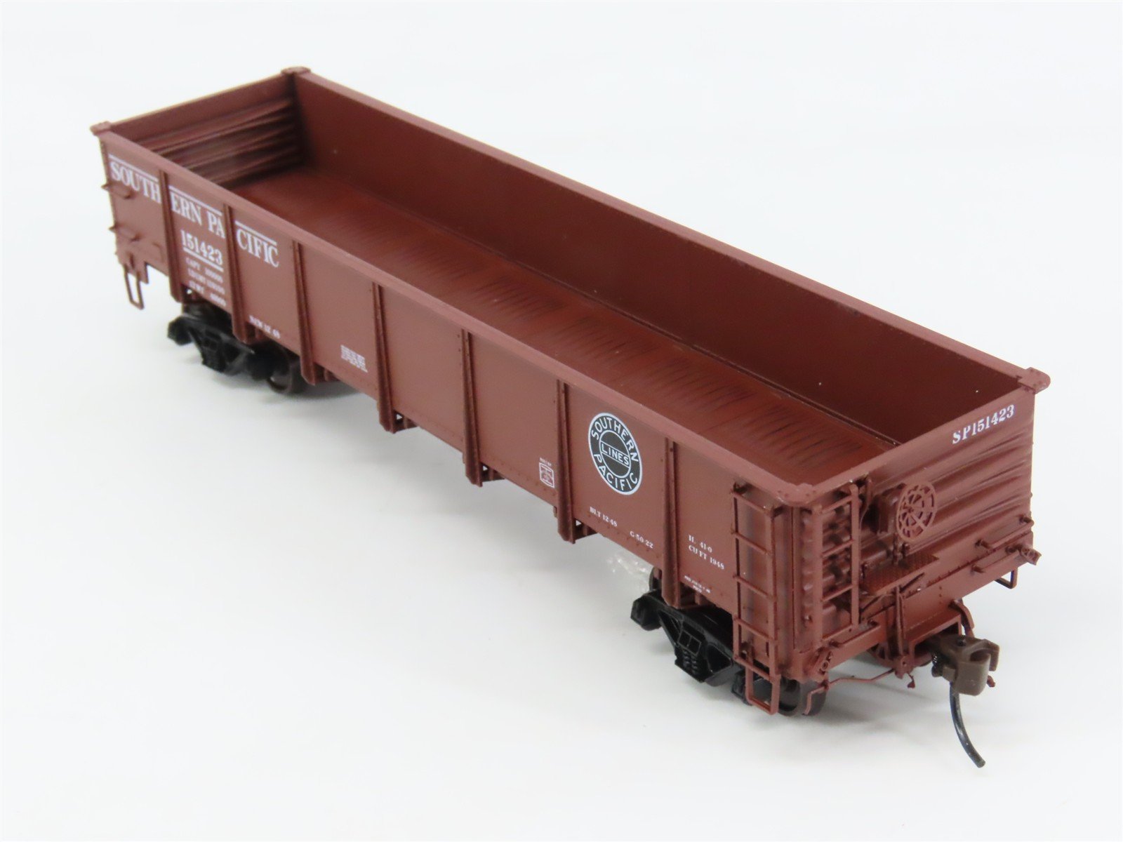 HO Scale Red Caboose RR-35001-7 SP Southern Pacific 41' Gondola 151423 RTR