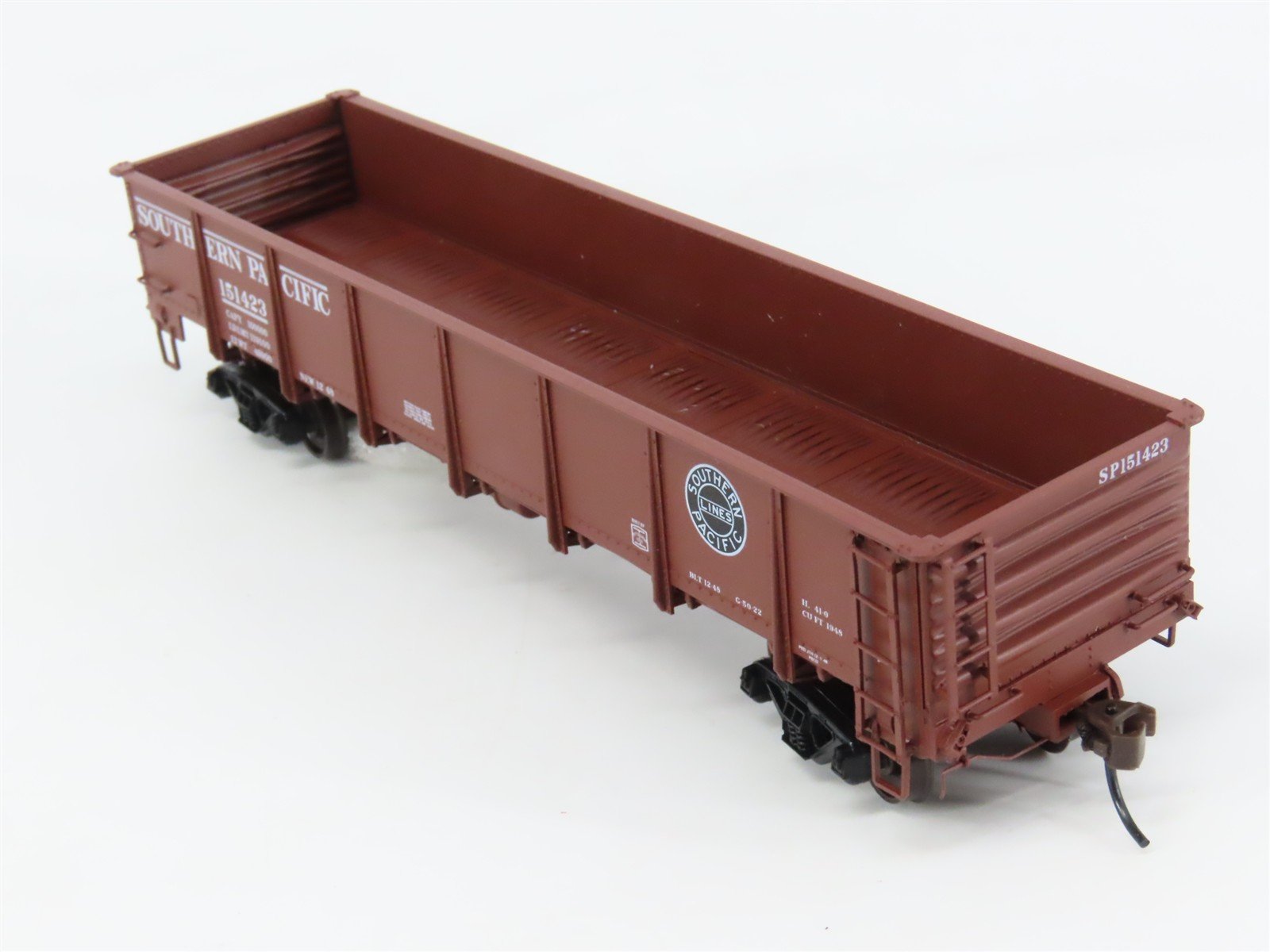 HO Scale Red Caboose RR-35001-7 SP Southern Pacific 41' Gondola 151423 RTR