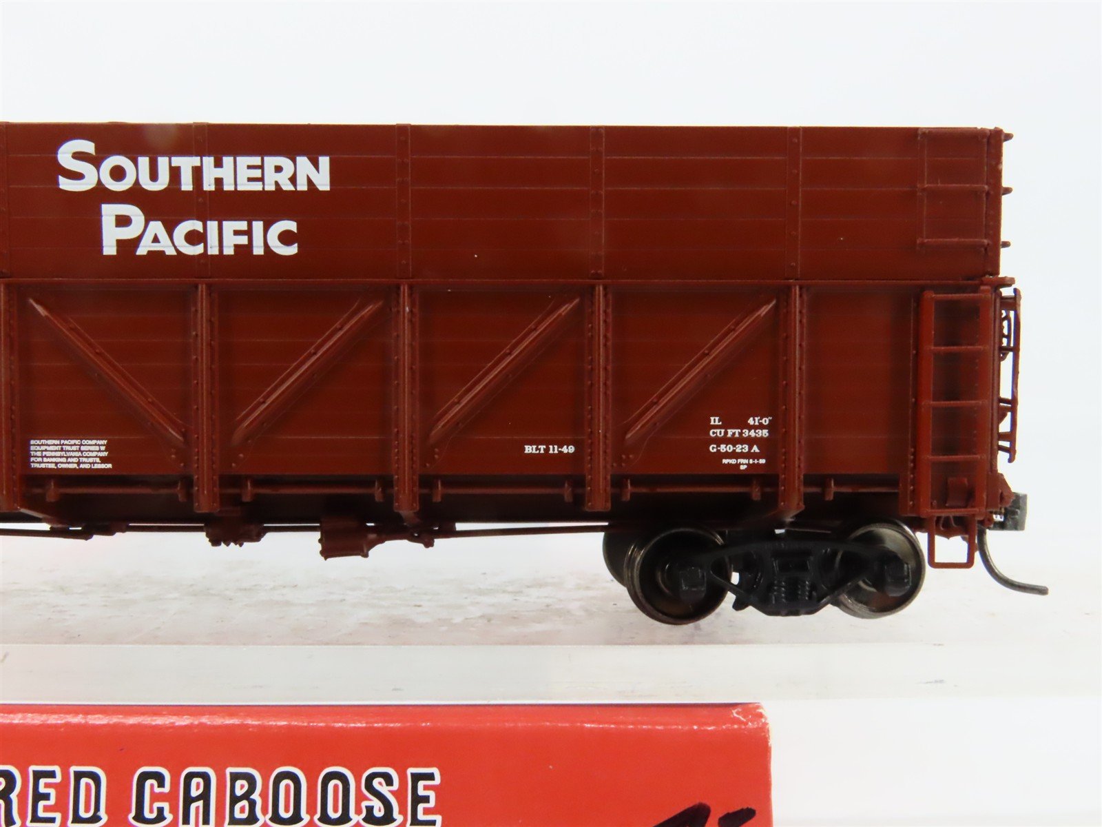 HO Scale Red Caboose RR-35183-142 SP Southern Pacific 41' Gondola 358923 RTR