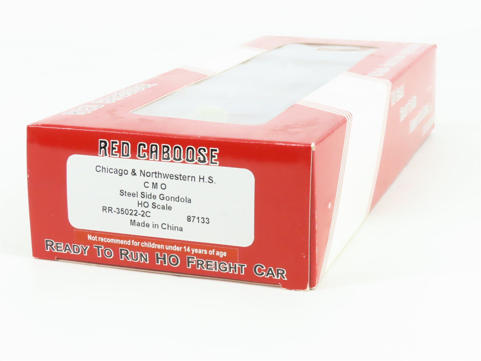 HO Scale Red Caboose RR-35022-2C Chicago & North Western Steel Side Gondola RTR